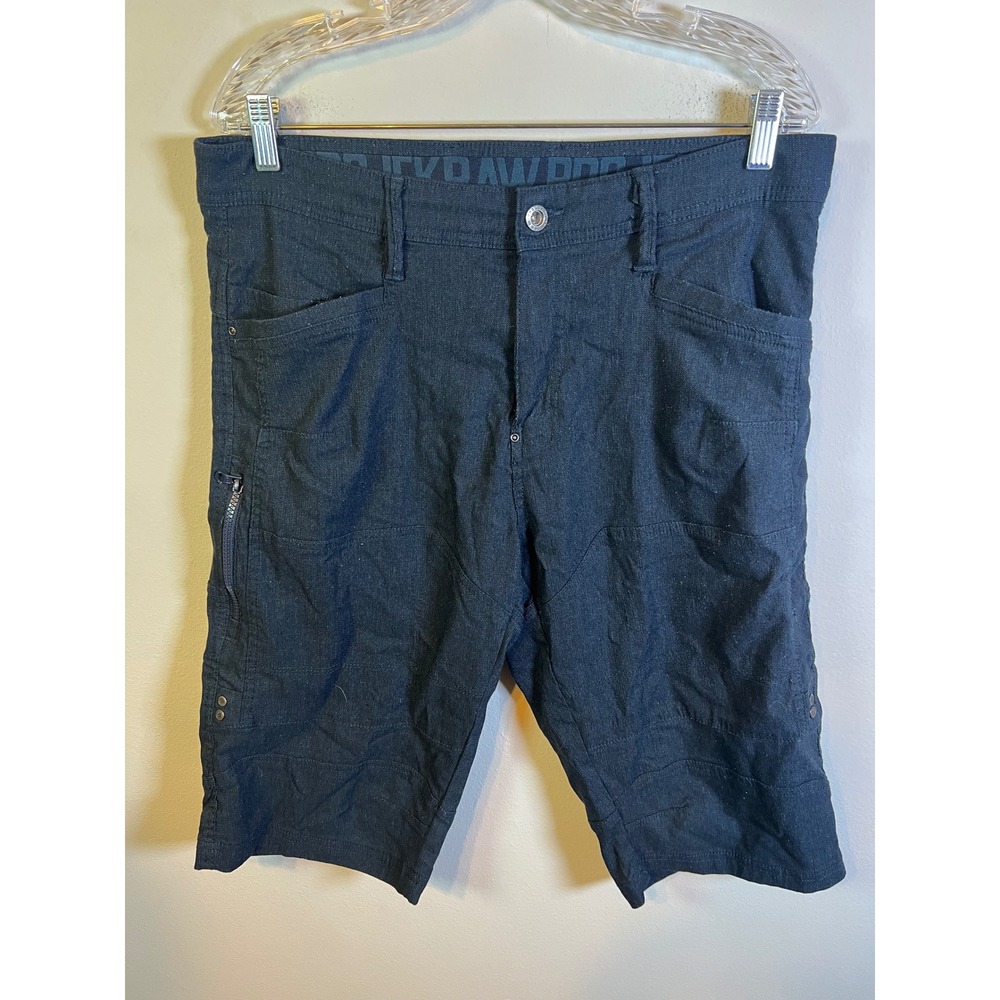Projek Raw Mens Shorts Textured Cargo Pocket Dark Gray‎ 34